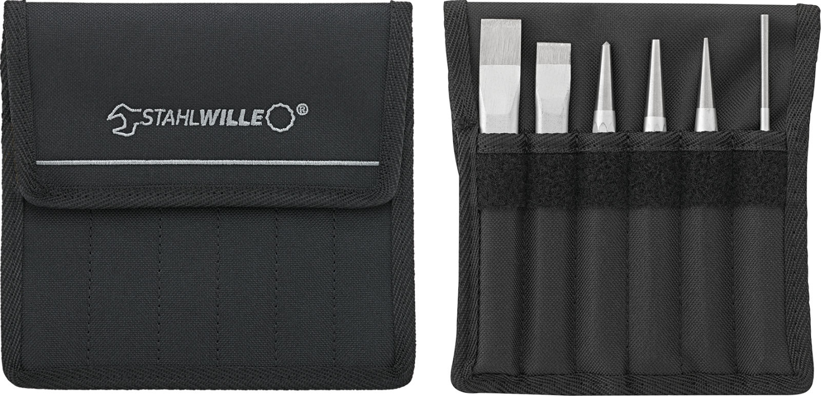 Set: Chisels, pins, punches No. 6 pcs.