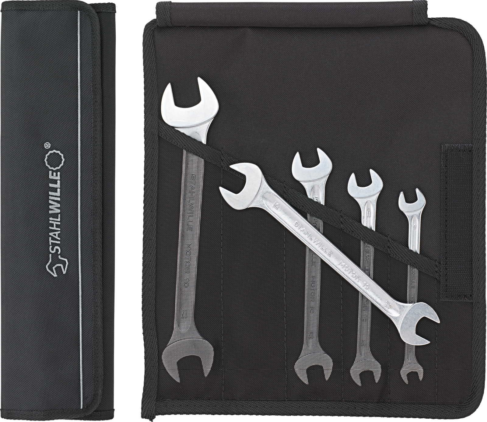 Double open-ended spanner set MOTOR 10/5 8x9-17x19 5 pcs.