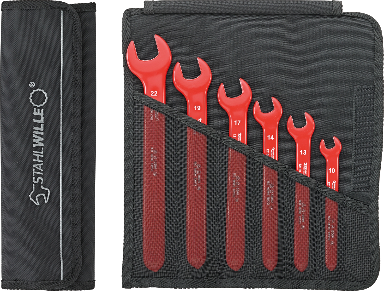 VDE open-ended spanner set 6 pcs.