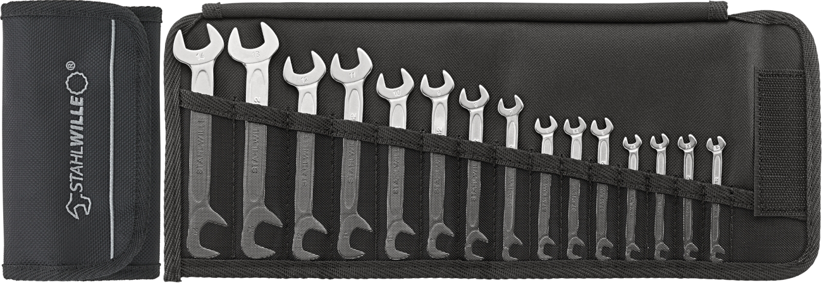 Double open-ended spanner set ELECTRIC 12/15 3,2-14 15 pcs.