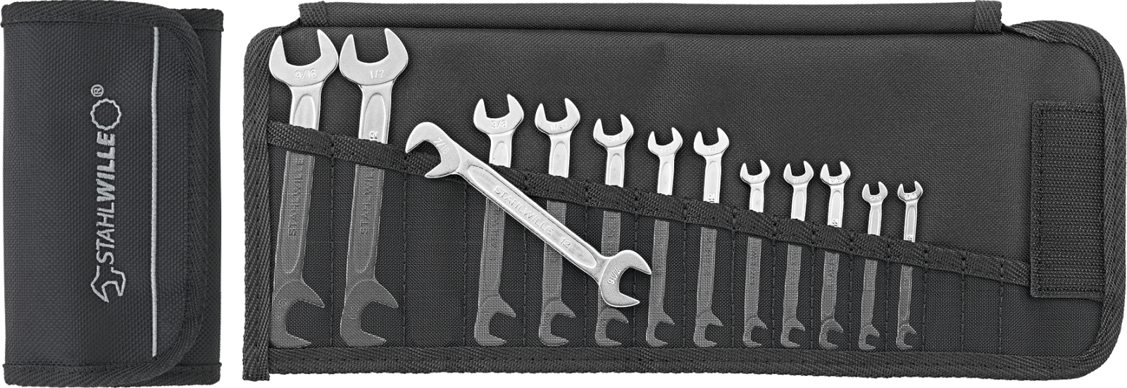 Double open-ended spanner set ELECTRIC 12a/13 5/32-9/16 13 pcs.