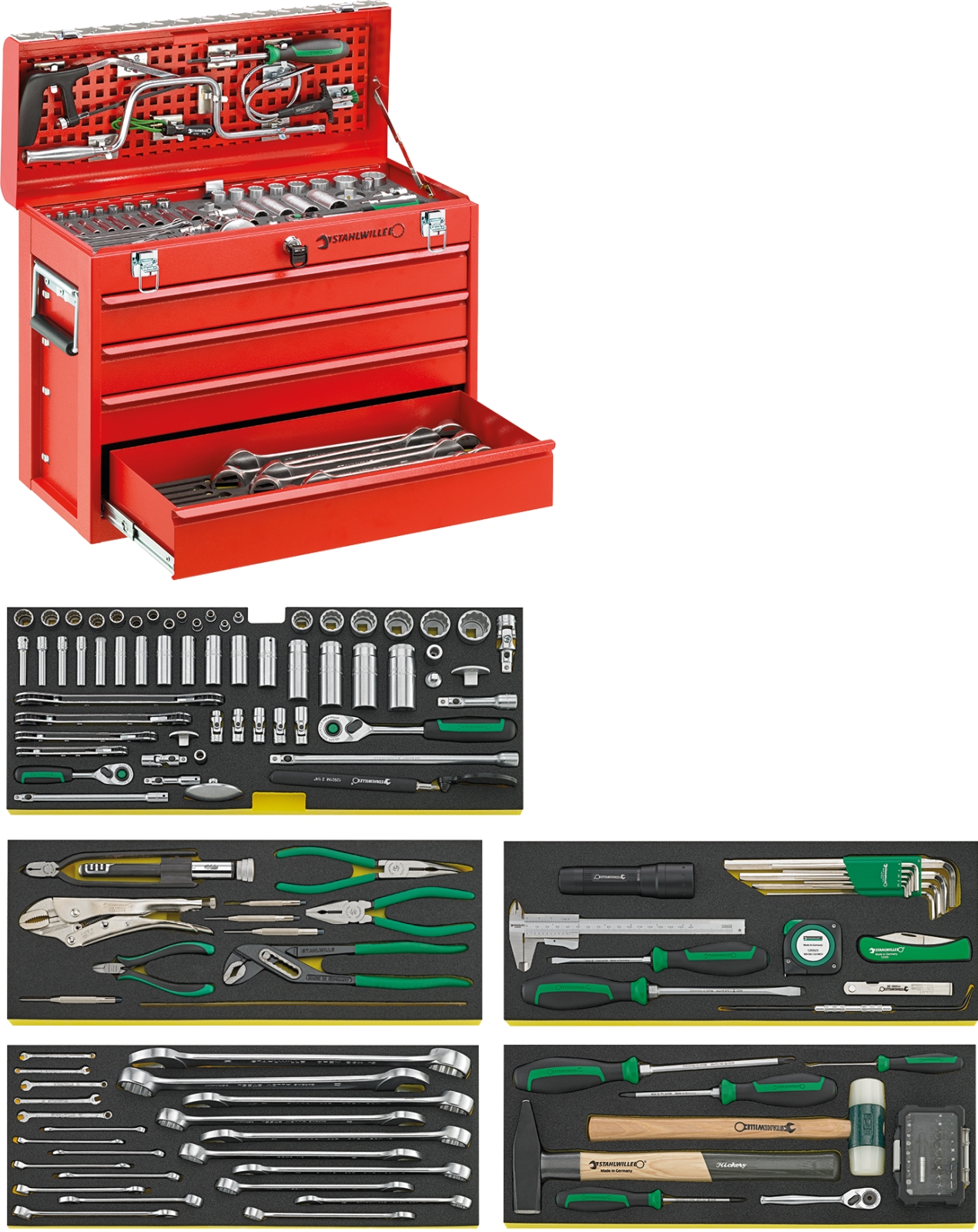 Line Maintenance set in tool box 13214 L.580mm W.300mm H.494mm 146 pcs.