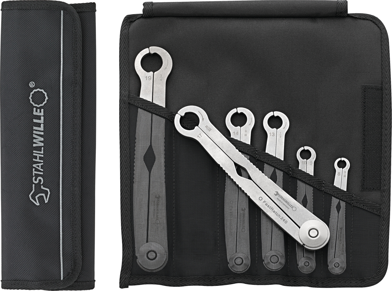 Ratchet spanner set FastRatch FastRatch 240/6 8-19 6 pcs.