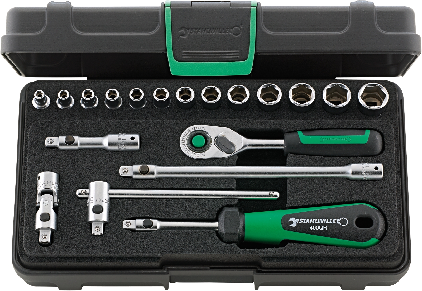 1/4 Socket set 40/13/6QR KN 19 pcs.