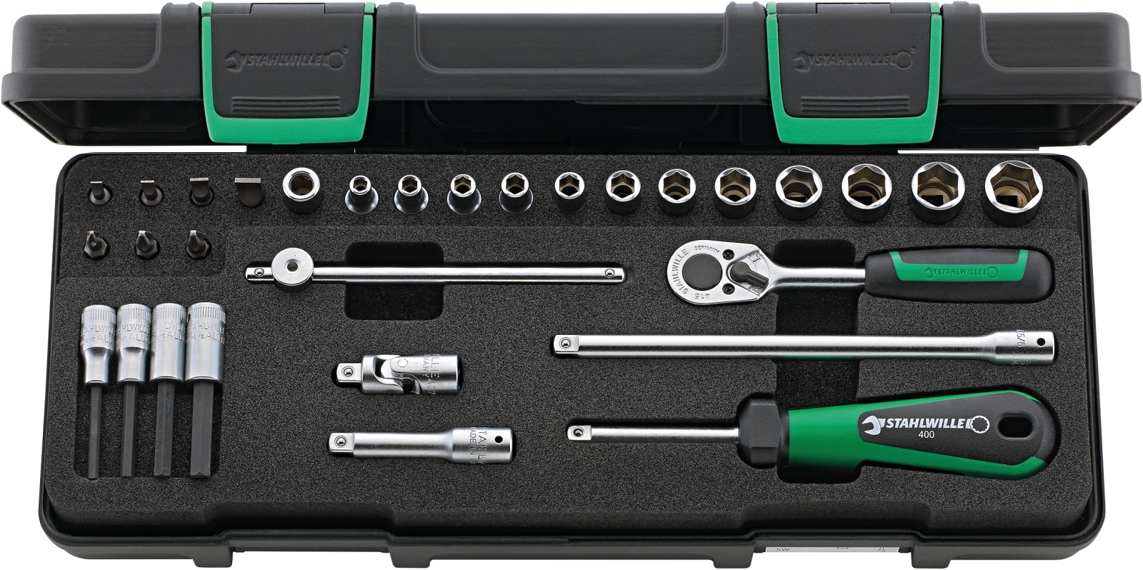 1/4 Socket set 40/23/7 KN 30 pcs.