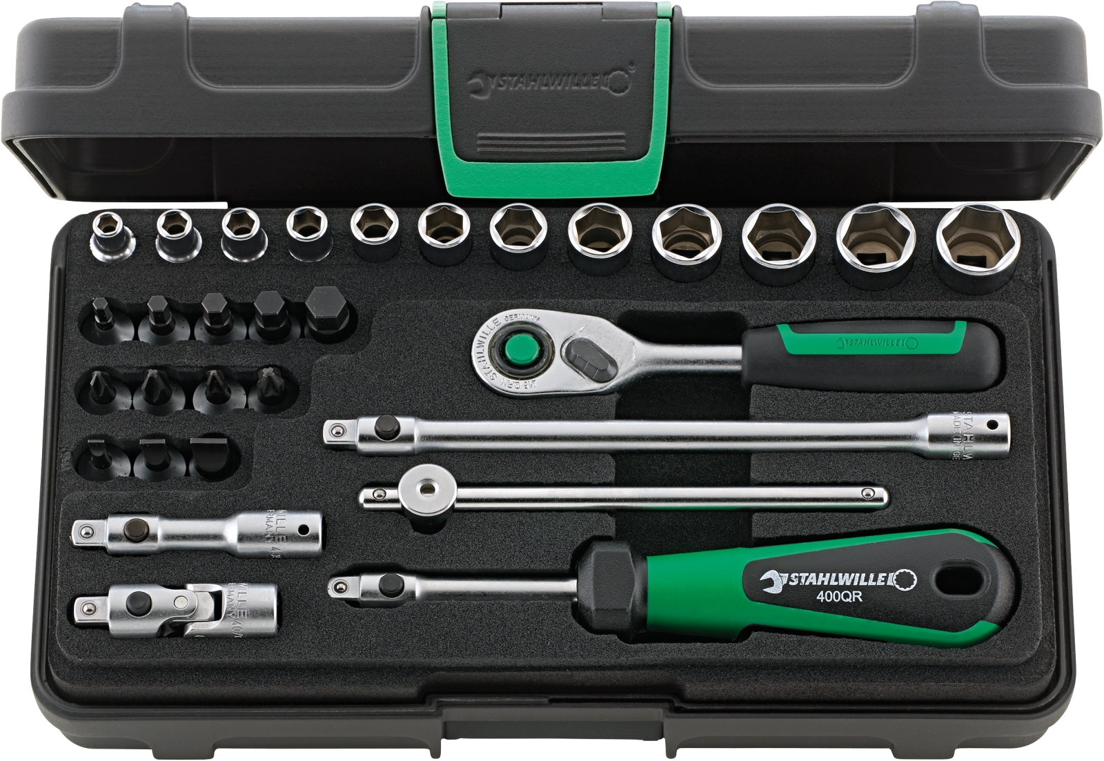 1/4 Socket set 40/24/6QR KN 30 pcs.