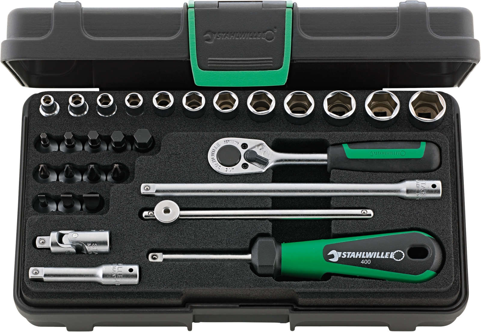 1/4 Socket set 40/24/6 KN 30 pcs.