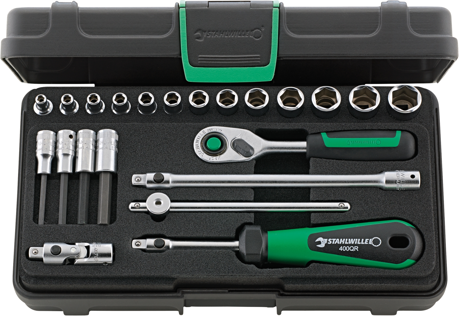 1/4 Socket set 40/44/17/5QR KN 22 pcs.