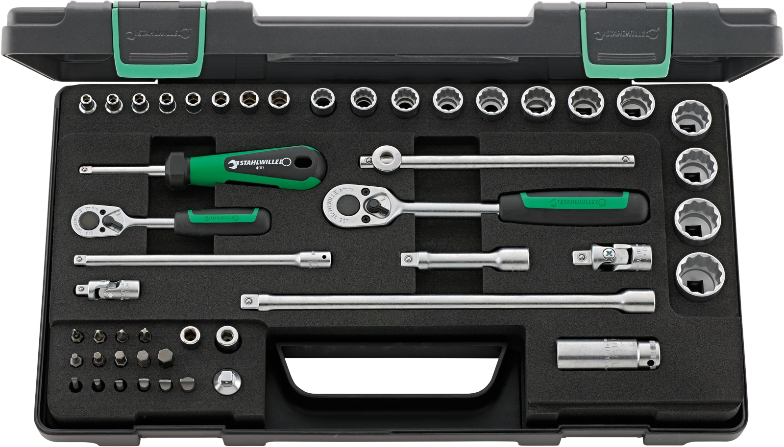 1/4, 3/8 Socket set 40/45/36/12 KN 48 pcs.