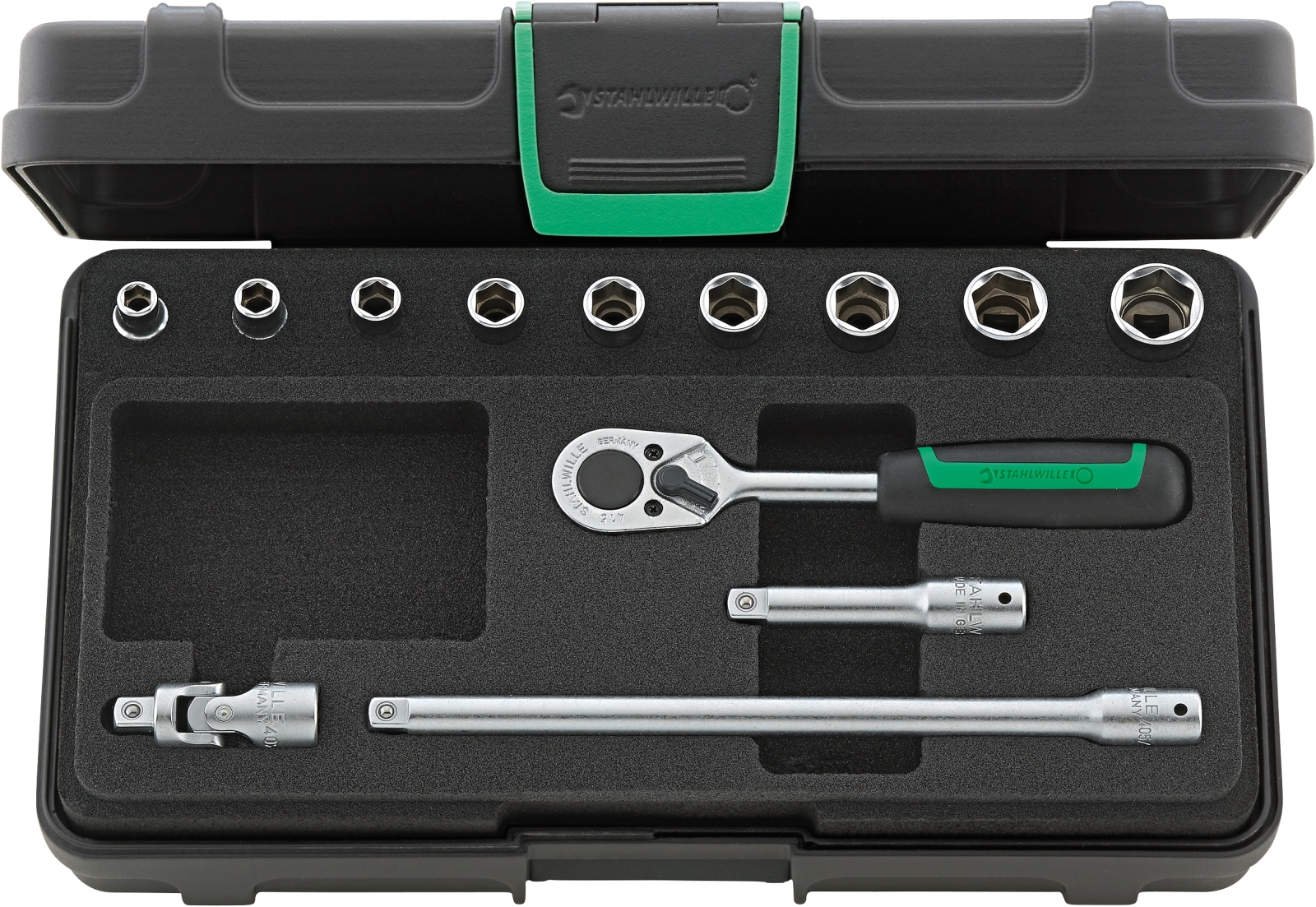 1/4 Socket set 40A/9/4 KN 13 pcs.