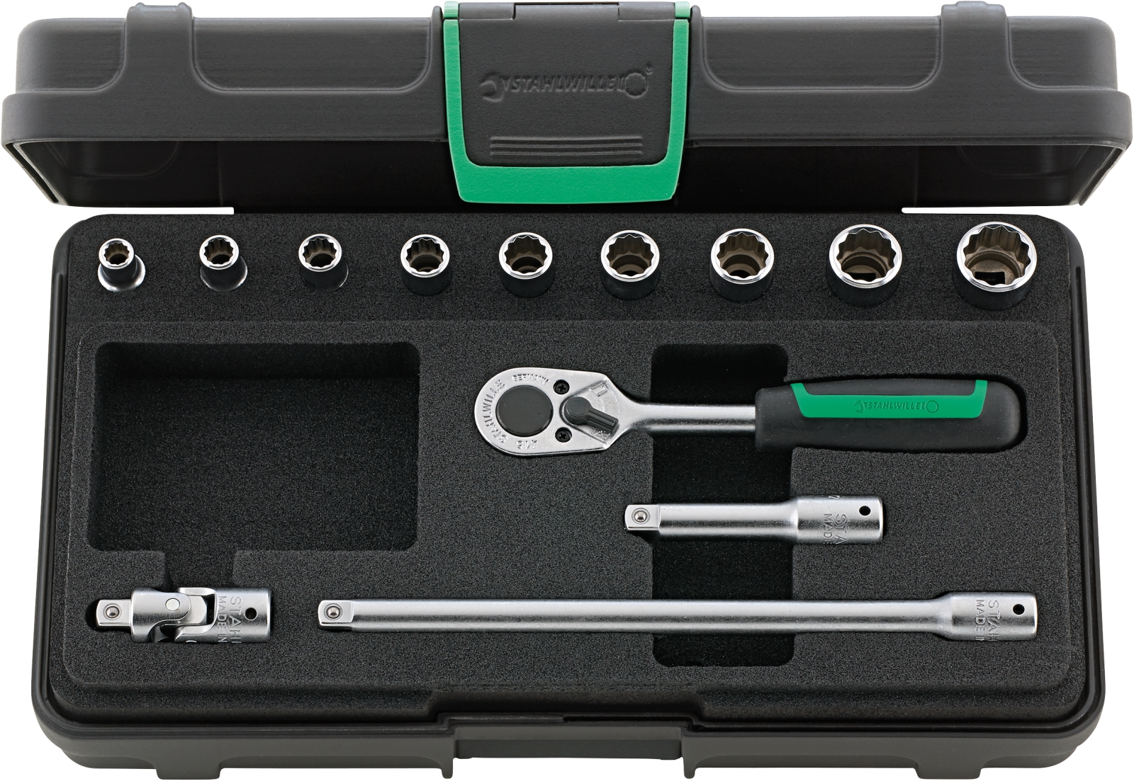1/4 Socket set 40AD/9/4 KN 13 pcs.