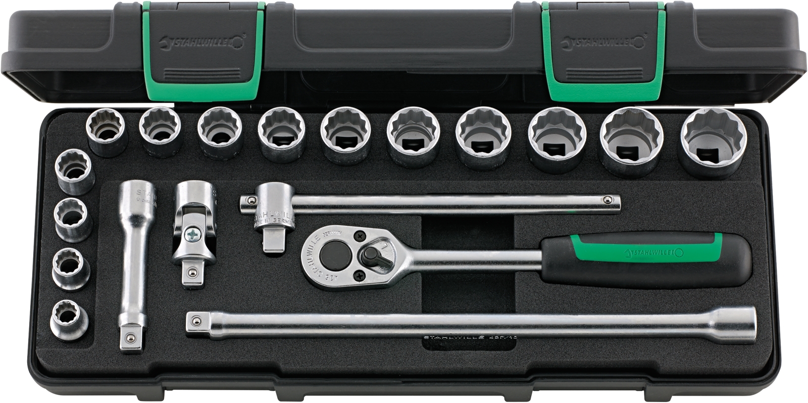 3/8 Socket set 45/14/5I KN 19 pcs.