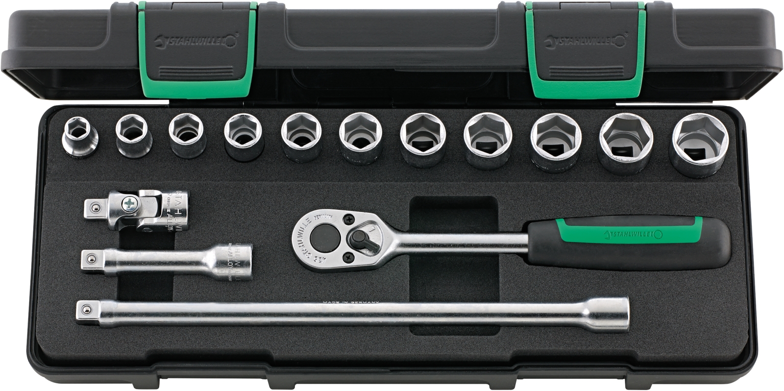 3/8 Socket set 456/11/4 KN 15 pcs.