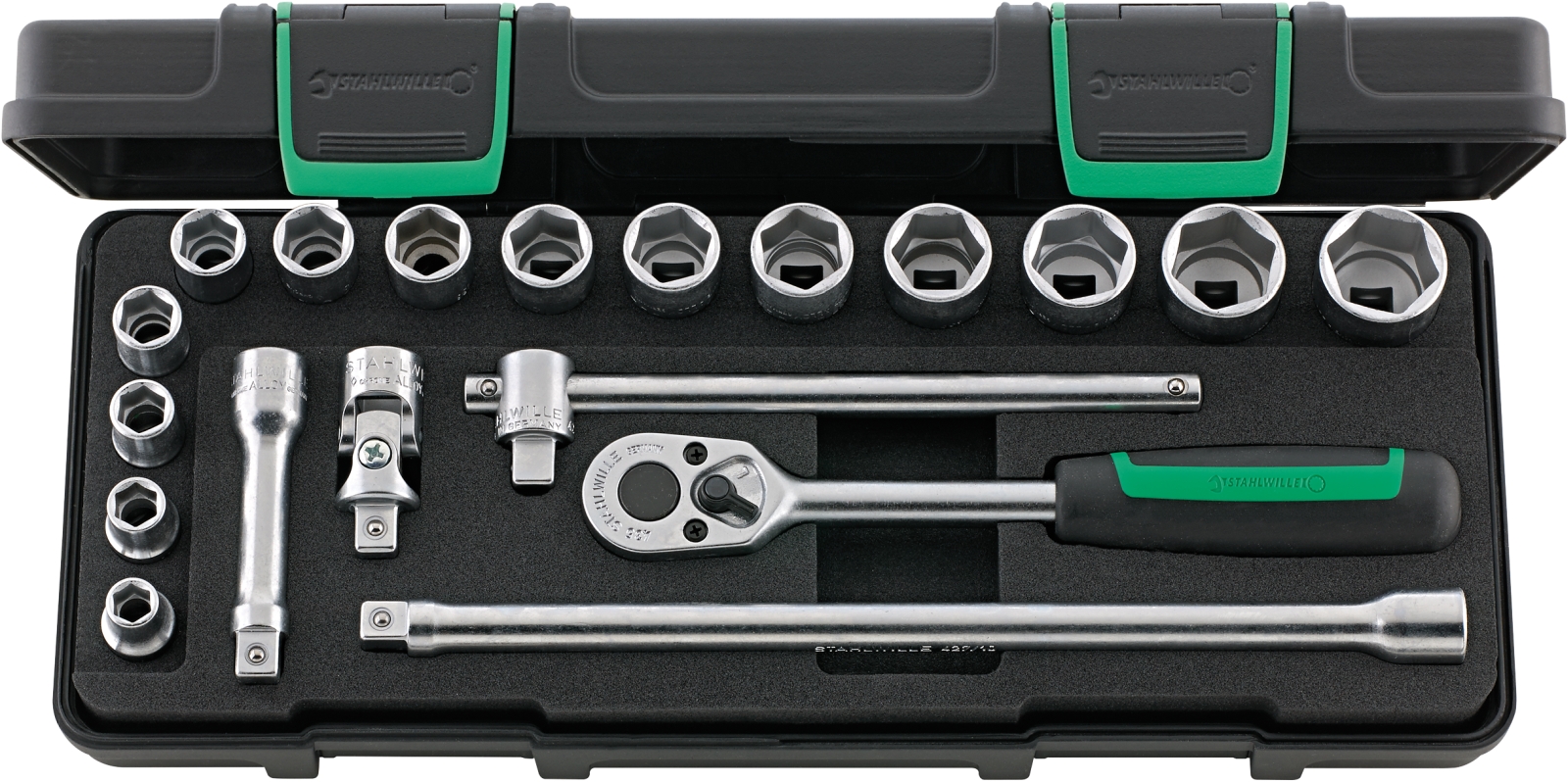 3/8 Socket set 456/14/5I KN 19 pcs.