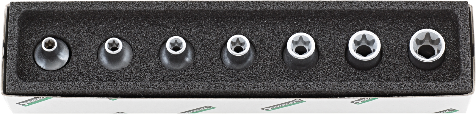 3/8 " Set: Sockets 45TX/7 7 pcs.