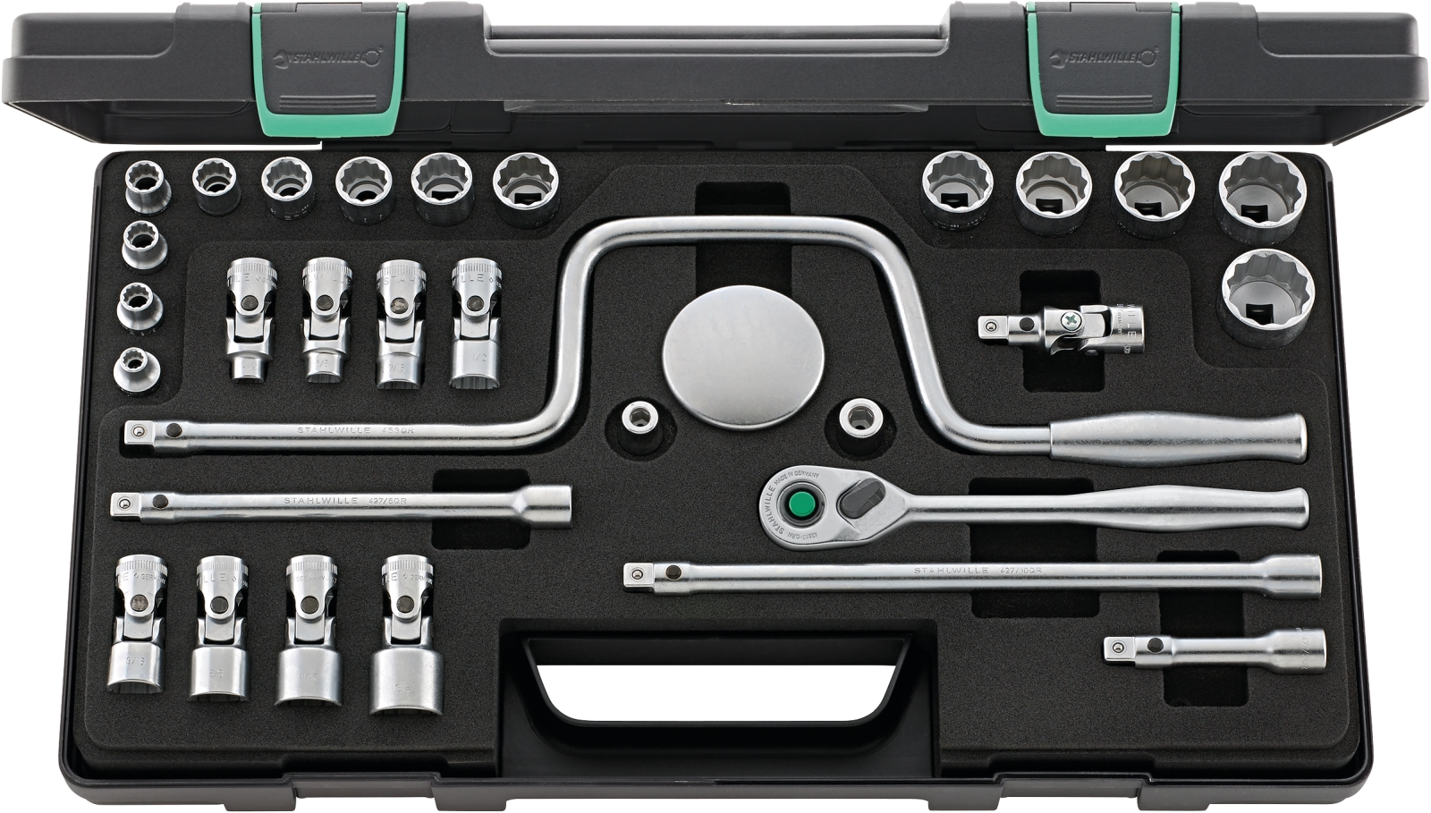 3/8 Socket set 45A/22/8QR KN SG 30 pcs.