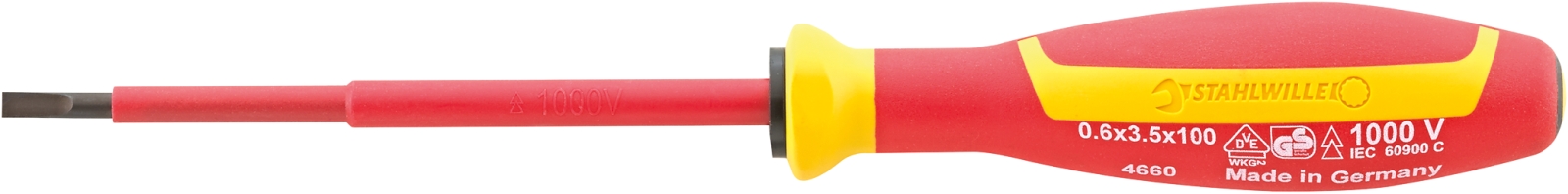 VDE electricians screwdrivers DRALL+ 0,5mm x 3,0mm L.100mm
