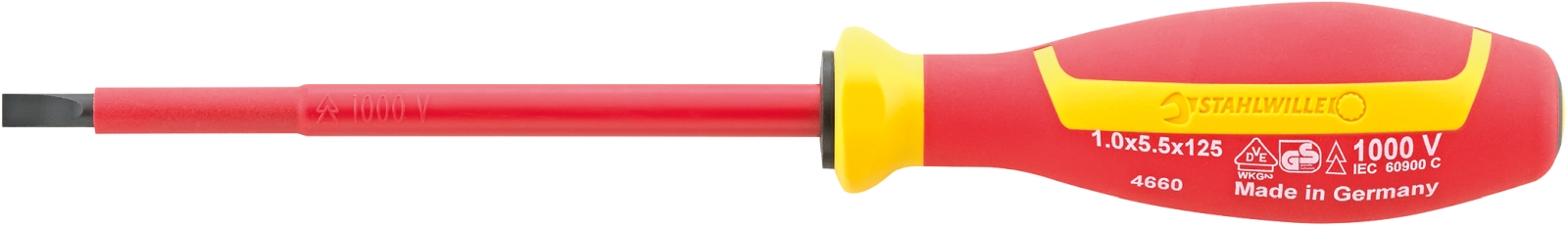 VDE electricians screwdrivers DRALL+ 1,0mm x 5,5mm L.125mm