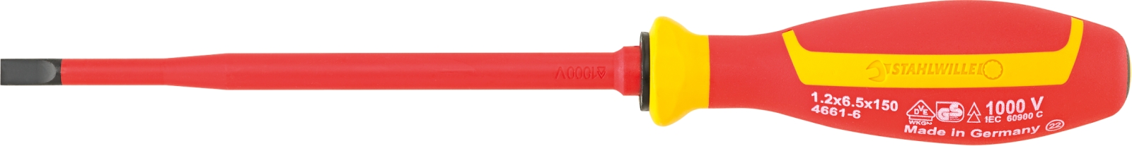 VDE slotted screwdriver 1,5mm x 6,5mm L.150mm