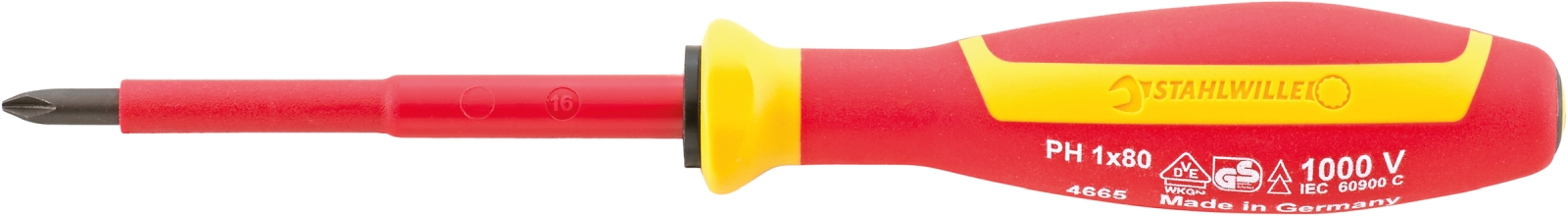 VDE cross-head screwdriver DRALL+ Size PHO L.60mm