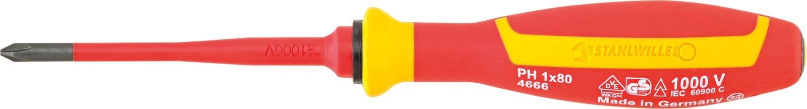 VDE cross-head screwdriver PH Size PH1 L.80mm