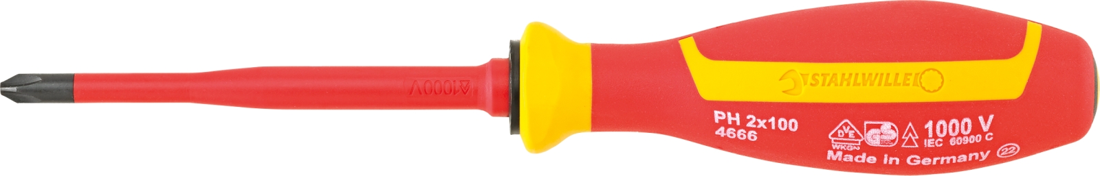 VDE cross-head screwdriver PH Size PH2 L.100mm
