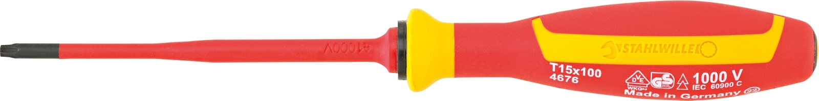 VDE TORX® screwdriver T15 L.100mm