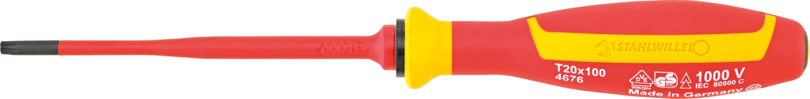 VDE TORX® screwdriver T20 L.100mm