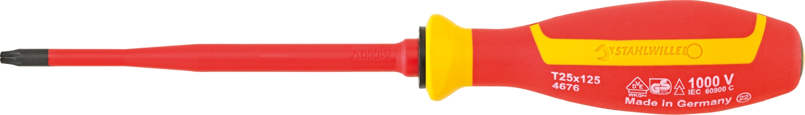 VDE TORX® screwdriver T25 L.125mm