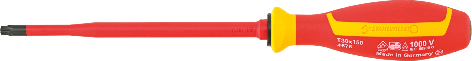 VDE TORX® screwdriver T30 L.150mm