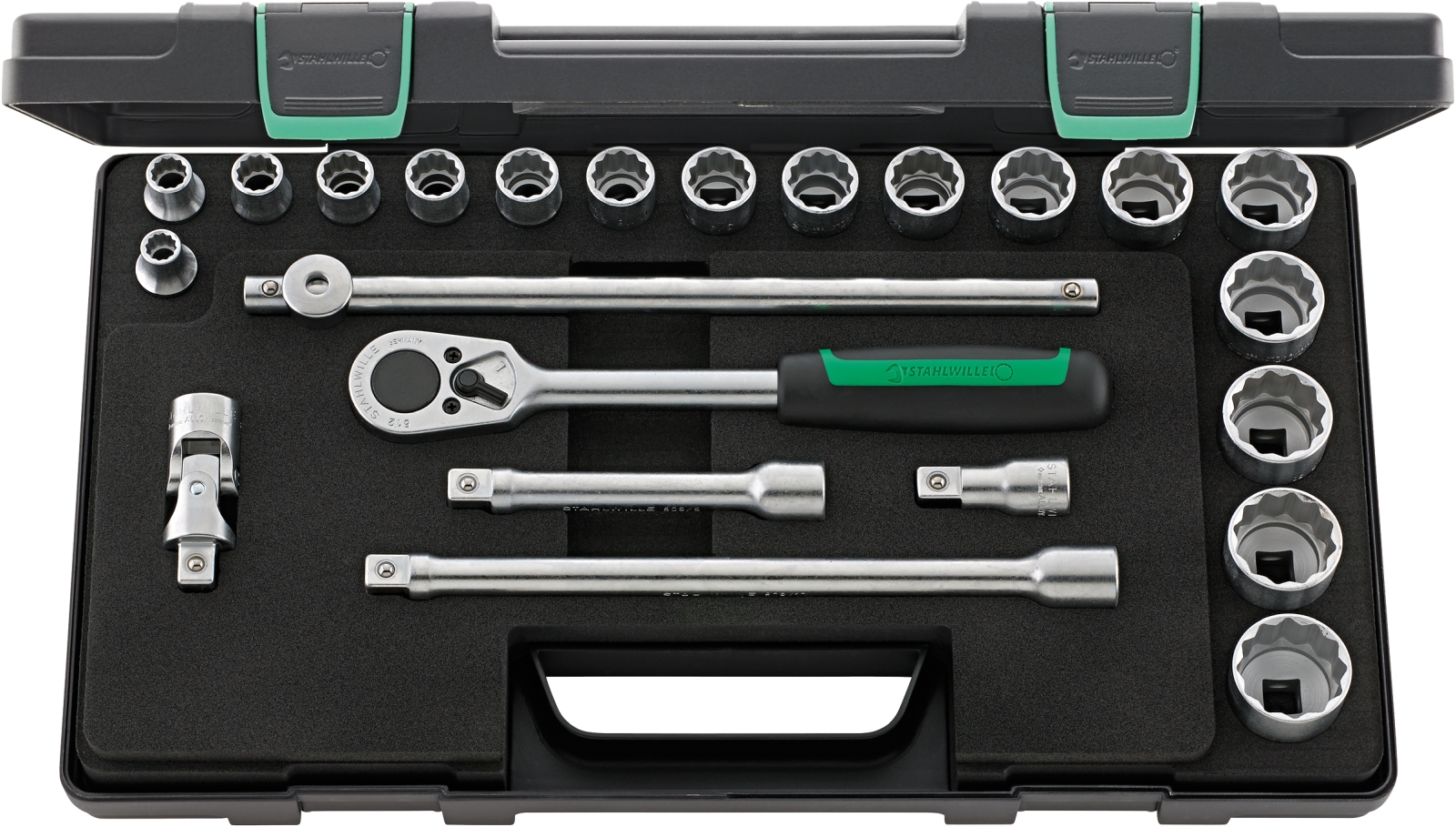 1/2 Socket set 50A/17/6 KN 23 pcs.
