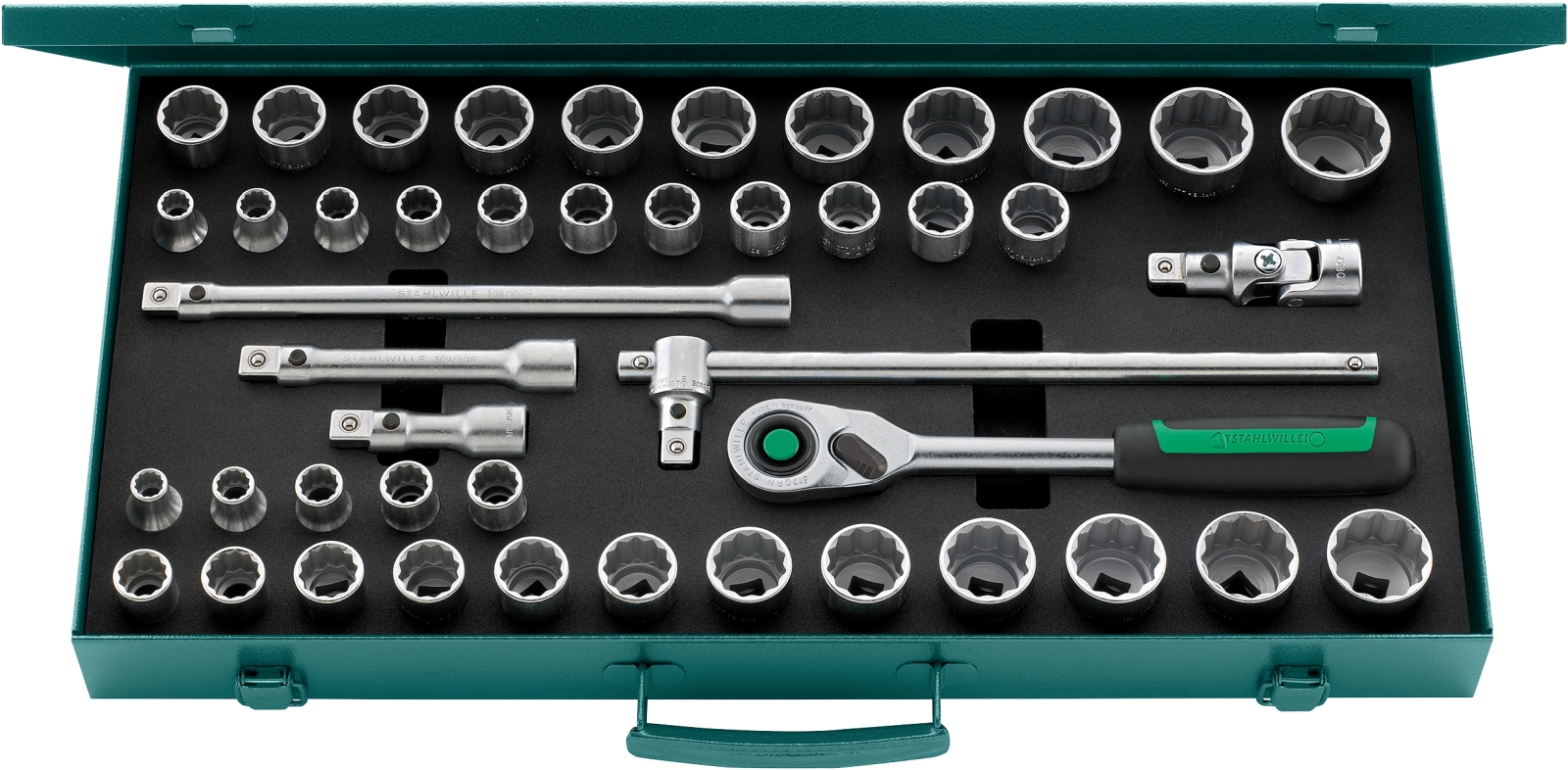 1/2 Socket set 50MA/39/6QR 45 pcs.