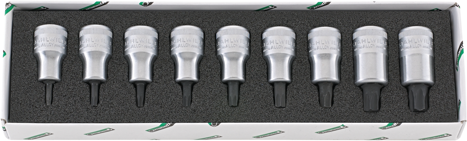 Set: Screwdriver sockets 54TX/9 9 pcs.