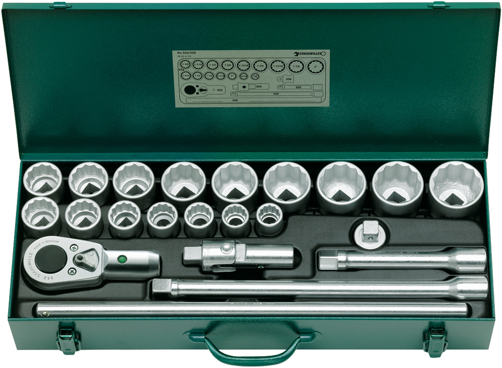 3/4 Socket set 55A/16/6 22 pcs.