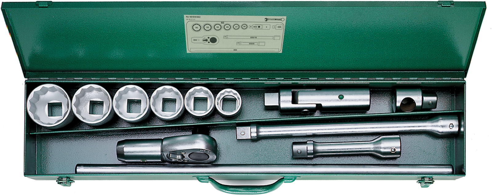 1 Socket set 60/6/6/882 12 pcs.