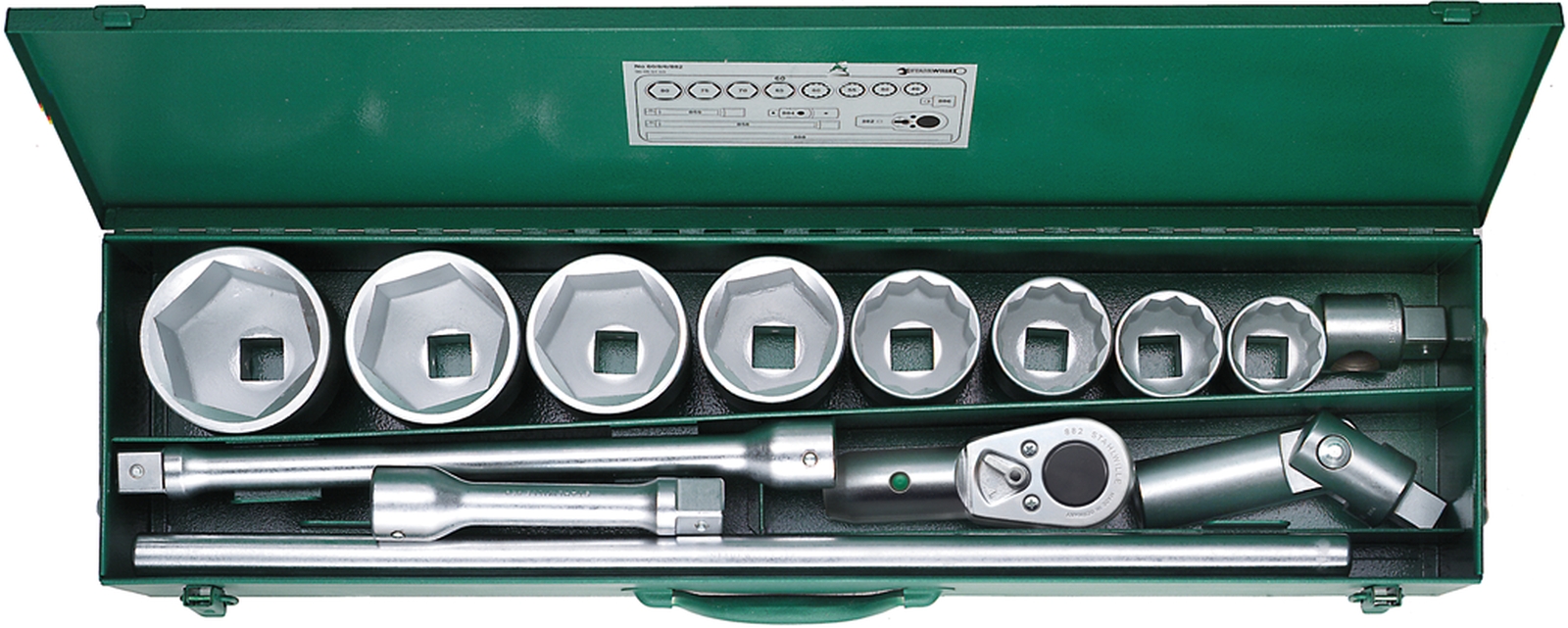 1 Socket set 60/8/6/882 14 pcs.