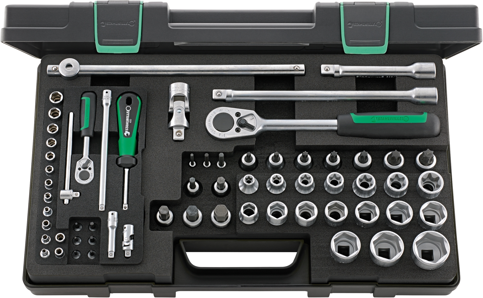 1/4 Socket set TORX 86TX KN 63 pcs.