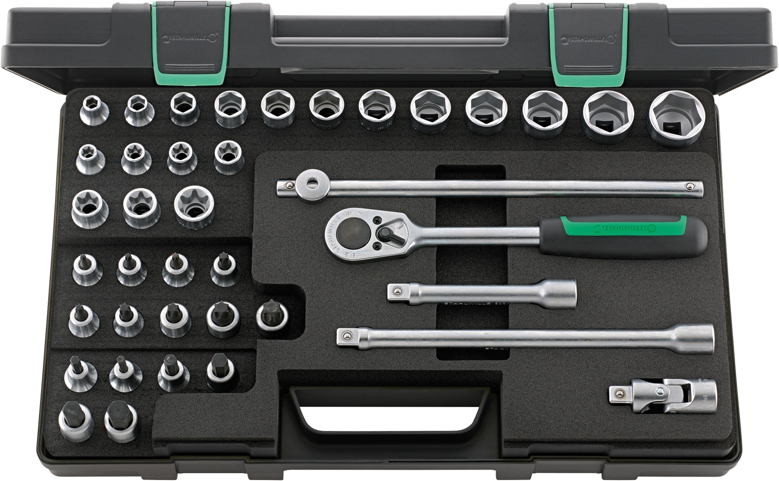 1/2 Socket set TORX 876TX KN 39 pcs.