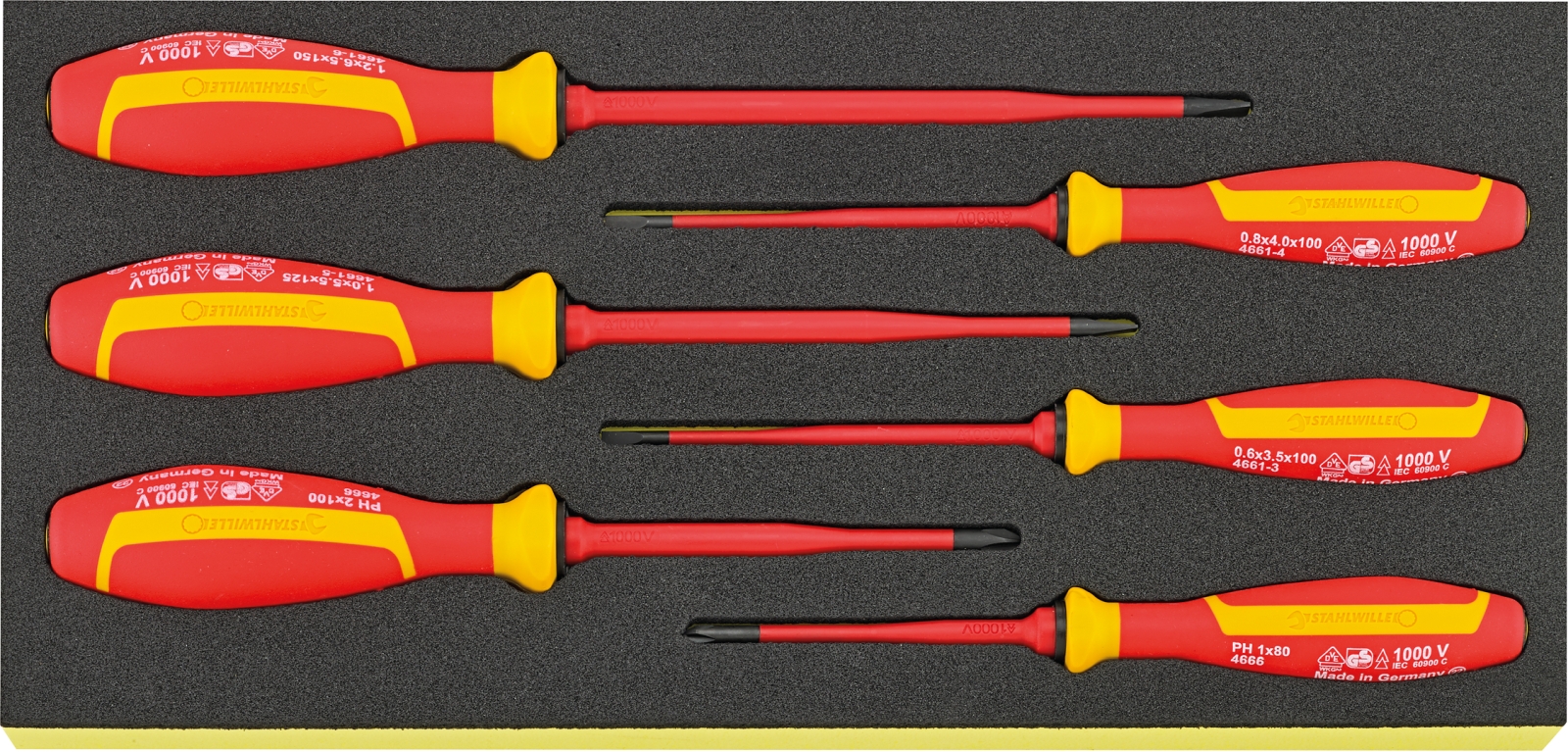TCS assortment VDE screwdrivers TCS 4661/4666 VDE 6 pcs.
