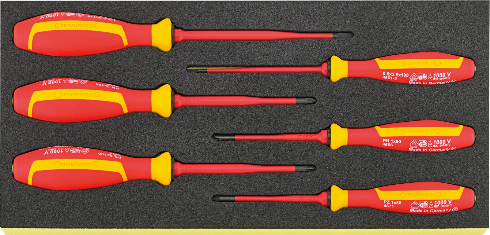 TCS assortment VDE screwdrivers TCS 4661/4671 VDE 6 pcs.