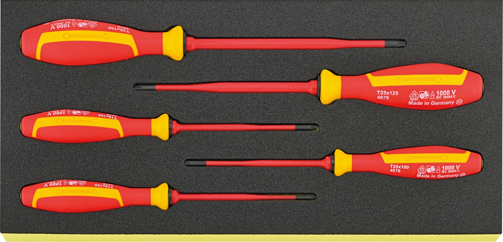 TCS assortment VDE screwdrivers TCS 4676/5 VDE 5 pcs.