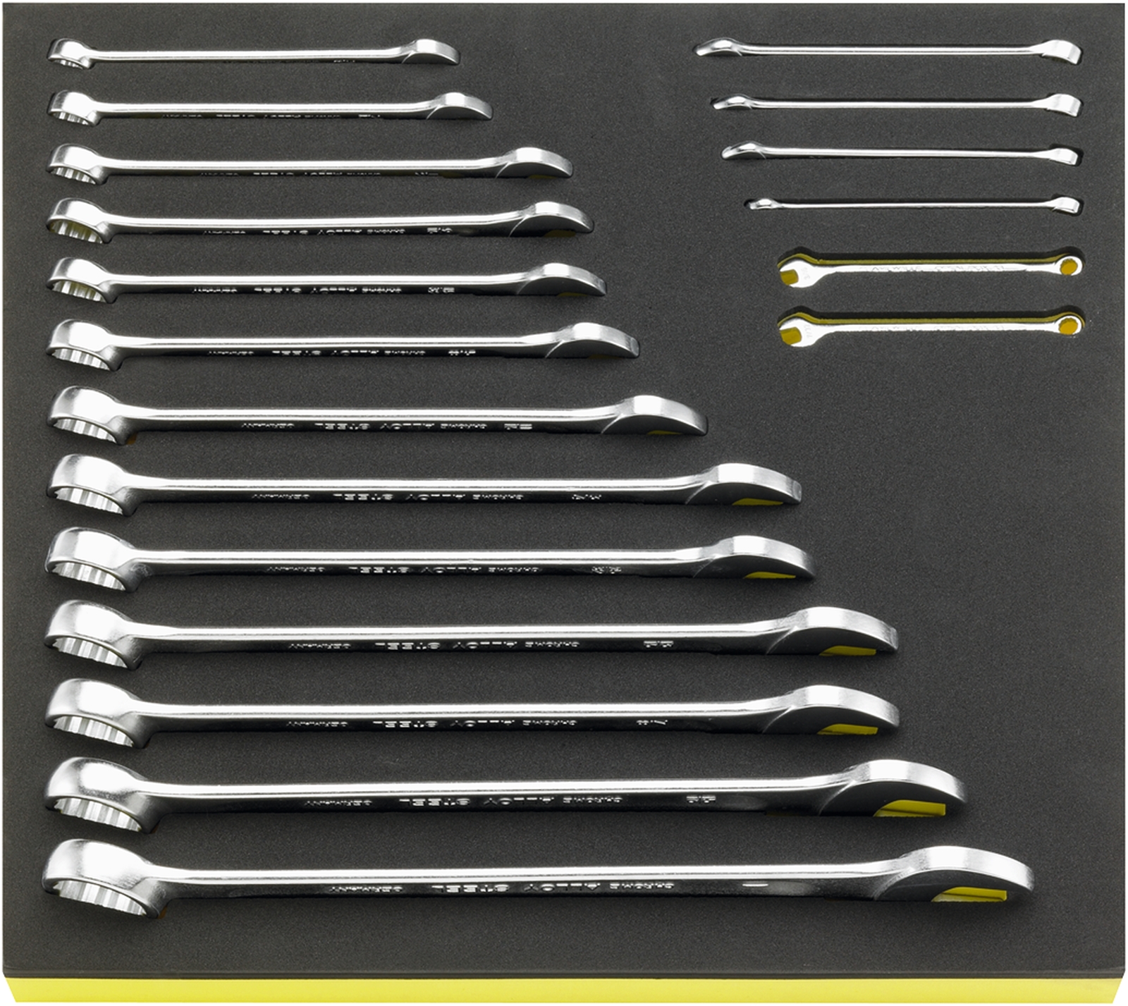Combination spanners i.TCS inlay OPEN BOX TCS 13a/19 3/16-1 19 pcs.