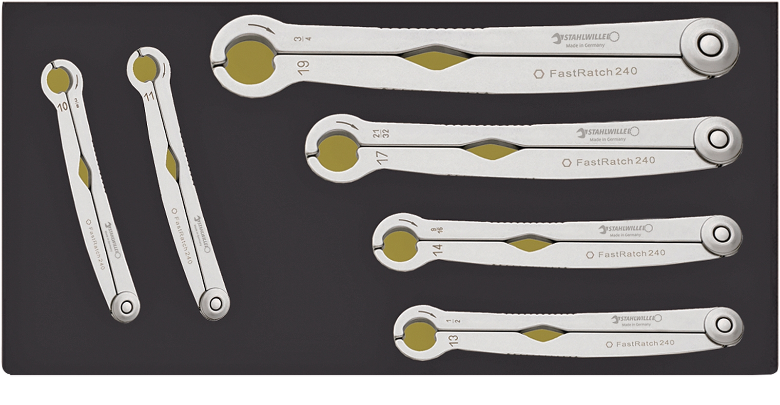 Ratchet wrenches i.TCS inlay FastRatch TCS 240/6 10-19 6 pcs.