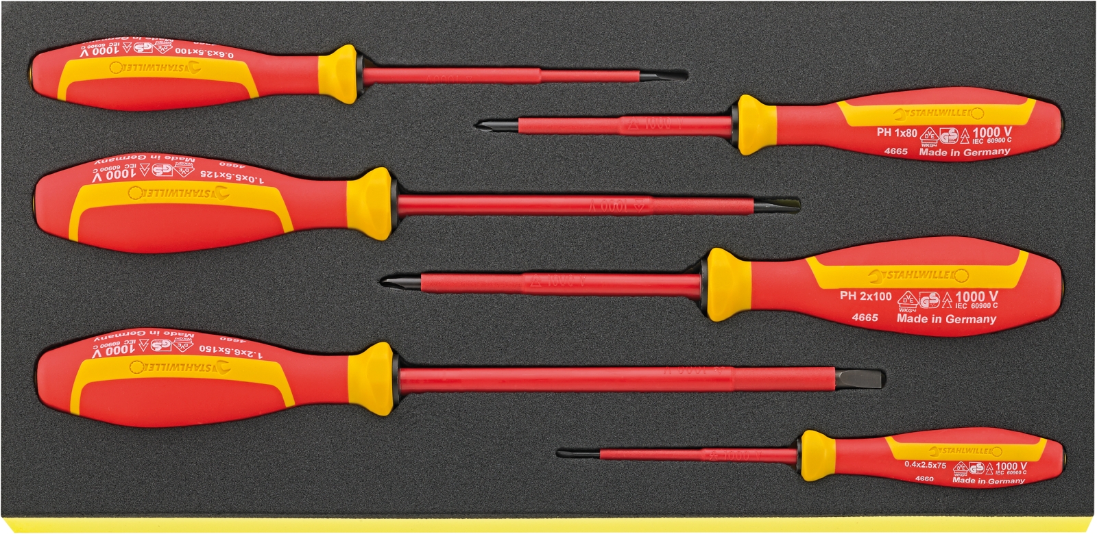Screwdriver set DRALL+ TCS 4660/4665 VDE 6 pcs.