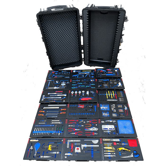 Advanced Composites and Sheet Metal Tool Kit in Drawer Toolbox for Aircraft Maintenance by ACRATS